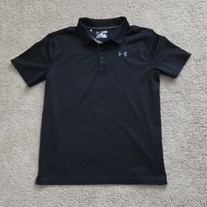 Under Armour Kids Black Polo Shirt